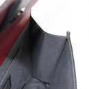 FENDI Demi Jour Bag Bugs Monster Hand Bag Leather 2way Red Silver Auth BA5782-22