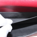 FENDI Demi Jour Bag Bugs Monster Hand Bag Leather 2way Red Silver Auth BA5782-25