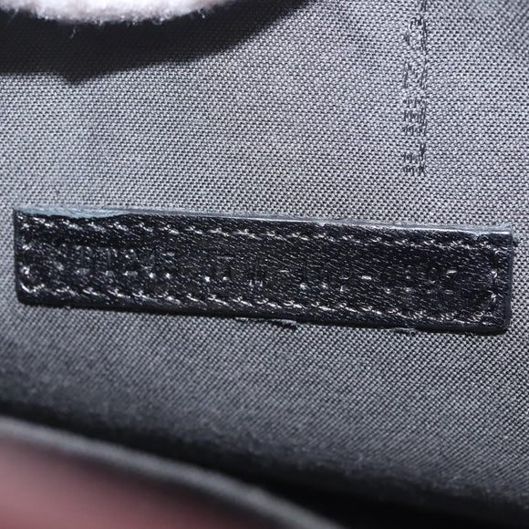 FENDI Demi Jour Bag Bugs Monster Hand Bag Leather 2way Red Silver Auth BA5782