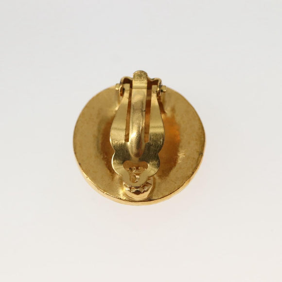CHANEL Earring Metal Gold CC Auth BA5787V