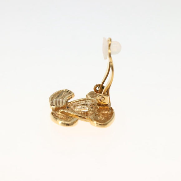 CHANEL Earring Metal Gold CC Auth BA5788V