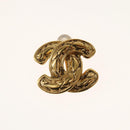 CHANEL Earring Metal Gold CC Auth BA5788V-7