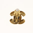 CHANEL Earring Metal Gold CC Auth BA5788V-8