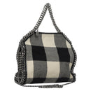 Stella MacCartney Chain Hand Bag Cotton 2way Black Auth BA579-1