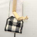 Stella MacCartney Chain Hand Bag Cotton 2way Black Auth BA579-26