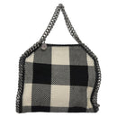 Stella MacCartney Chain Hand Bag Cotton 2way Black Auth BA579-13
