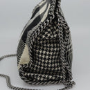 Stella MacCartney Chain Hand Bag Cotton 2way Black Auth BA579-3