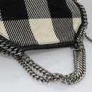 Stella MacCartney Chain Hand Bag Cotton 2way Black Auth BA579-6