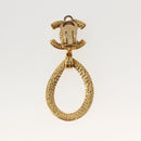 CHANEL Earring metal Gold CC Auth BA5790V-9