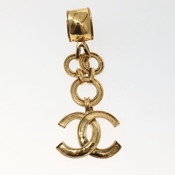 CHANEL Earring Metal Gold CC Auth BA5791V