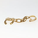 CHANEL Earring Metal Gold CC Auth BA5791V-4