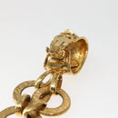CHANEL Earring Metal Gold CC Auth BA5791V-7