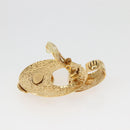 CHANEL Earring Metal Gold CC Auth BA5792V-4