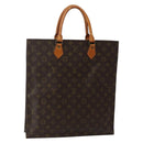 LOUIS VUITTON Monogram Sac Plat Hand Bag M51140 LV Auth BA5799-1