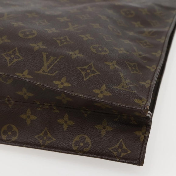 LOUIS VUITTON Monogram Sac Plat Hand Bag M51140 LV Auth BA5799