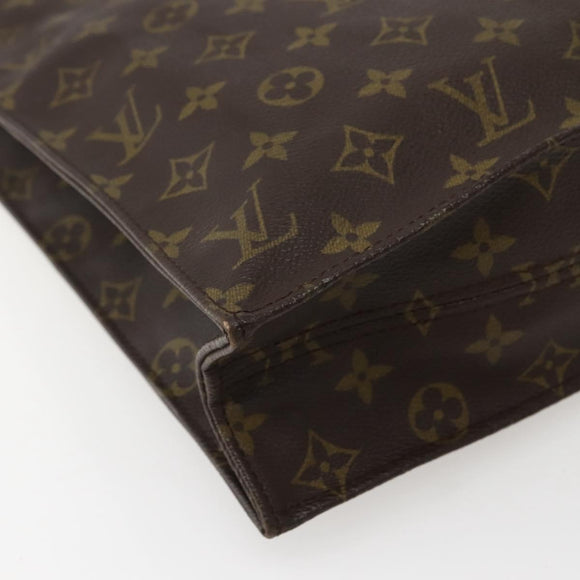 LOUIS VUITTON Monogram Sac Plat Hand Bag M51140 LV Auth BA5799