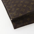LOUIS VUITTON Monogram Sac Plat Hand Bag M51140 LV Auth BA5799-16