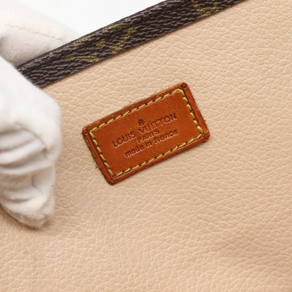 LOUIS VUITTON Monogram Sac Plat Hand Bag M51140 LV Auth BA5799