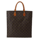 LOUIS VUITTON Monogram Sac Plat Hand Bag M51140 LV Auth BA5799-2