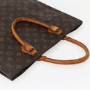 LOUIS VUITTON Monogram Sac Plat Hand Bag M51140 LV Auth BA5799-6