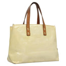 LOUIS VUITTON Monogram Vernis Reade PM Hand Bag Perle M91336 LV Auth BA580-1