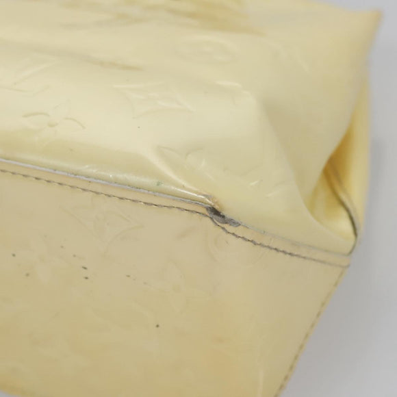 LOUIS VUITTON Monogram Vernis Reade PM Hand Bag Perle M91336 LV Auth BA580