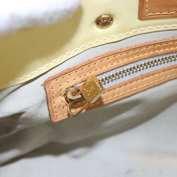 LOUIS VUITTON Monogram Vernis Reade PM Hand Bag Perle M91336 LV Auth BA580