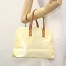 LOUIS VUITTON Monogram Vernis Reade PM Hand Bag Perle M91336 LV Auth BA580-24