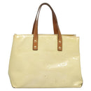 LOUIS VUITTON Monogram Vernis Reade PM Hand Bag Perle M91336 LV Auth BA580-2