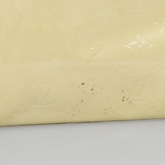 LOUIS VUITTON Monogram Vernis Reade PM Hand Bag Perle M91336 LV Auth BA580