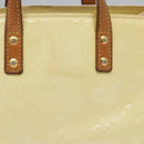 LOUIS VUITTON Monogram Vernis Reade PM Hand Bag Perle M91336 LV Auth BA580-4