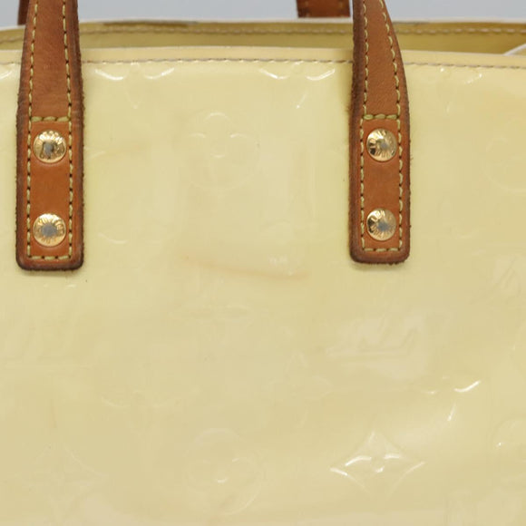 LOUIS VUITTON Monogram Vernis Reade PM Hand Bag Perle M91336 LV Auth BA580