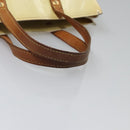 LOUIS VUITTON Monogram Vernis Reade PM Hand Bag Perle M91336 LV Auth BA580-9