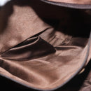 CHANEL Backpack Suede Brown Gold CC Auth BA5805-22