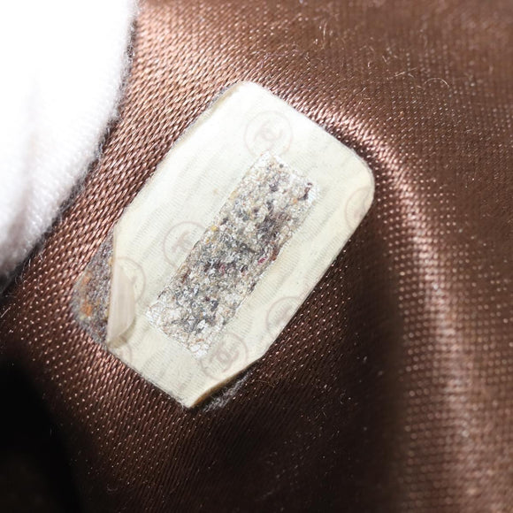 CHANEL Backpack Suede Brown Gold CC Auth BA5805