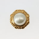 CHANEL Earring Metal Gold CC Auth BA5806-2