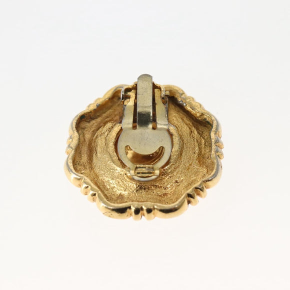 CHANEL Earring Metal Gold CC Auth BA5806