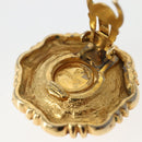 CHANEL Earring Metal Gold CC Auth BA5806-6