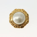 CHANEL Earring Metal Gold CC Auth BA5806-7