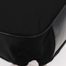 GUCCI Bamboo Hand Bag Nylon 2way Black Silver 001 0166 1577 Auth BA5807-15