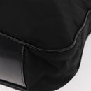 GUCCI Bamboo Hand Bag Nylon 2way Black Silver 001 0166 1577 Auth BA5807-16