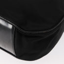 GUCCI Bamboo Hand Bag Nylon 2way Black Silver 001 0166 1577 Auth BA5807-10