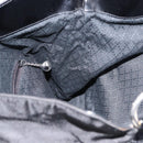 GUCCI Bamboo Hand Bag Nylon 2way Black Silver 001 0166 1577 Auth BA5807-20