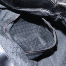 GUCCI Bamboo Hand Bag Nylon 2way Black Silver 001 0166 1577 Auth BA5807-21