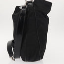 GUCCI Bamboo Hand Bag Nylon 2way Black Silver 001 0166 1577 Auth BA5807-3