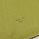 CELINE Thai Mini Hand Bag Leather Yellow Gold Auth BA5808-10