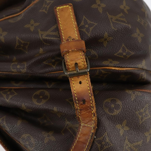 LOUIS VUITTON Monogram Saumur 35 Umhängetasche M42254 LV Auth BA5810