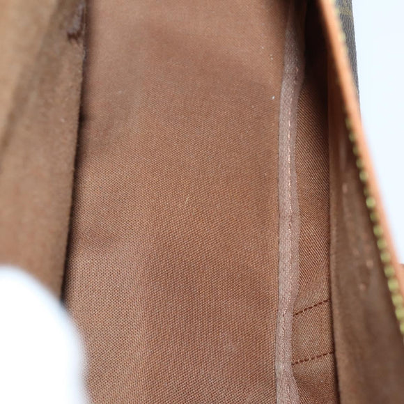 LOUIS VUITTON Monogram Saumur 35 Umhängetasche M42254 LV Auth BA5810