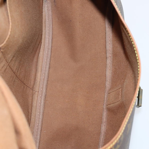 LOUIS VUITTON Monogram Saumur 35 Umhängetasche M42254 LV Auth BA5810