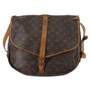 LOUIS VUITTON Monogram Saumur 35 Umhängetasche M42254 LV Auth BA5810-13